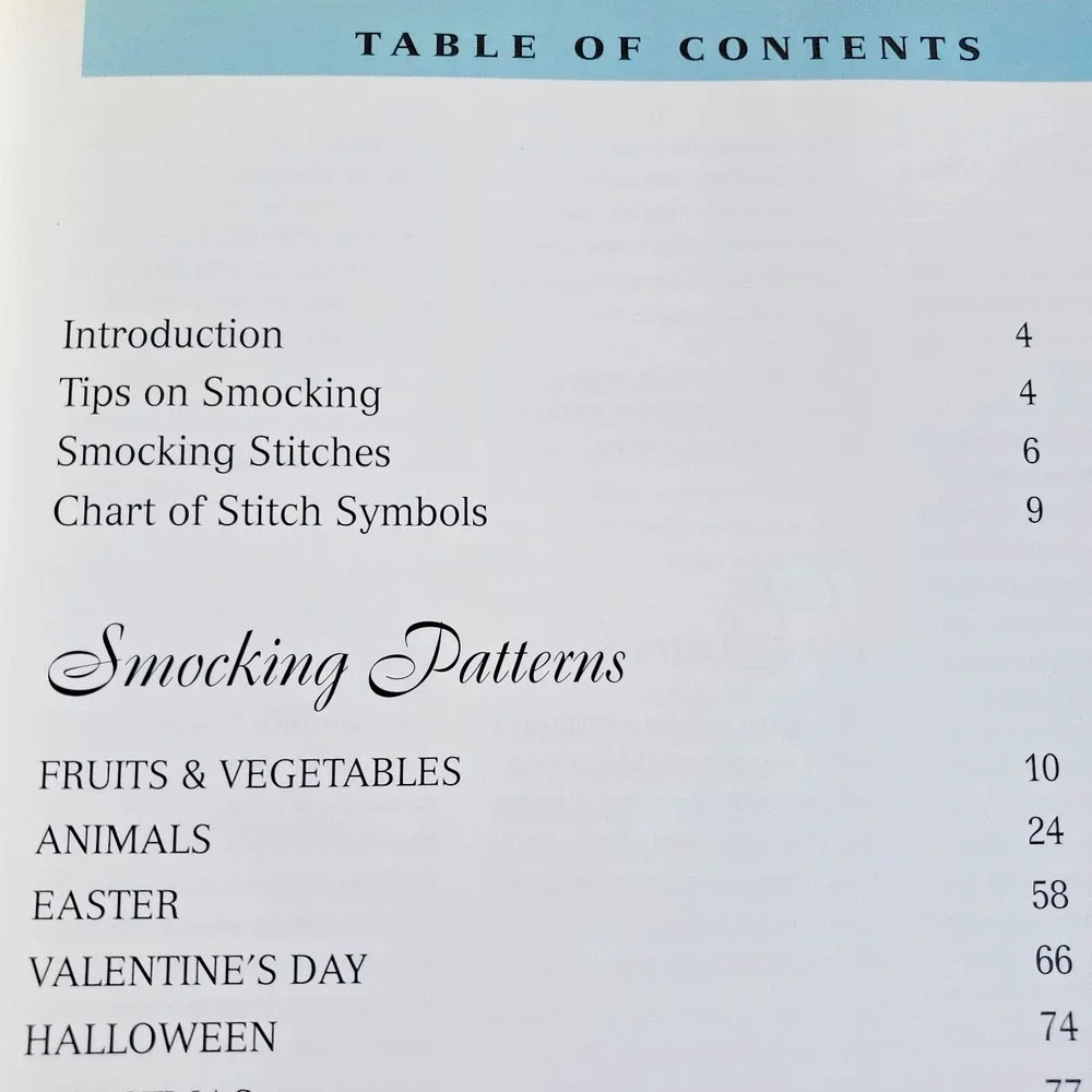 155 SMOCKING DESIGNS Hardcover Santoso Theresa ISBN 0806903287 NOS 1st Ed